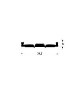 Corredera Metalfar Felpa 31mm